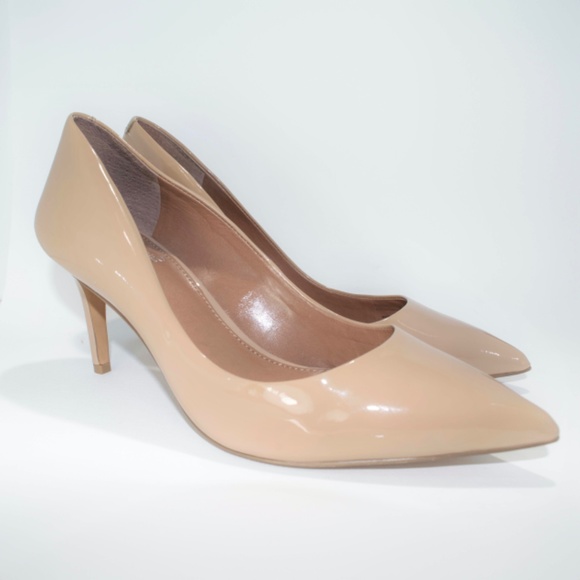 Vince Camuto Patent Leather Pointed Toe Pump Heels - Picture 4 of 8